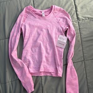 Lululemon Pink Swiftly Tech Long Sleeve 2.0 Race Length Size 4